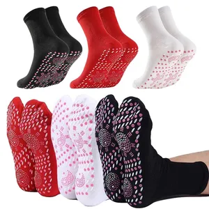 Imported 1Pair Tourmaline Self-Heating Socks Winter Warm Thermal Health Care Socks Slimming Health Sock Short