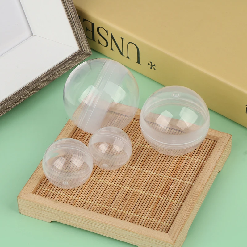 

50Pcs 28/32/45/50mm Very Small Clear Transparency Plastic PS Capsule Toy Surprise Ball Tiny Container Making Things Model