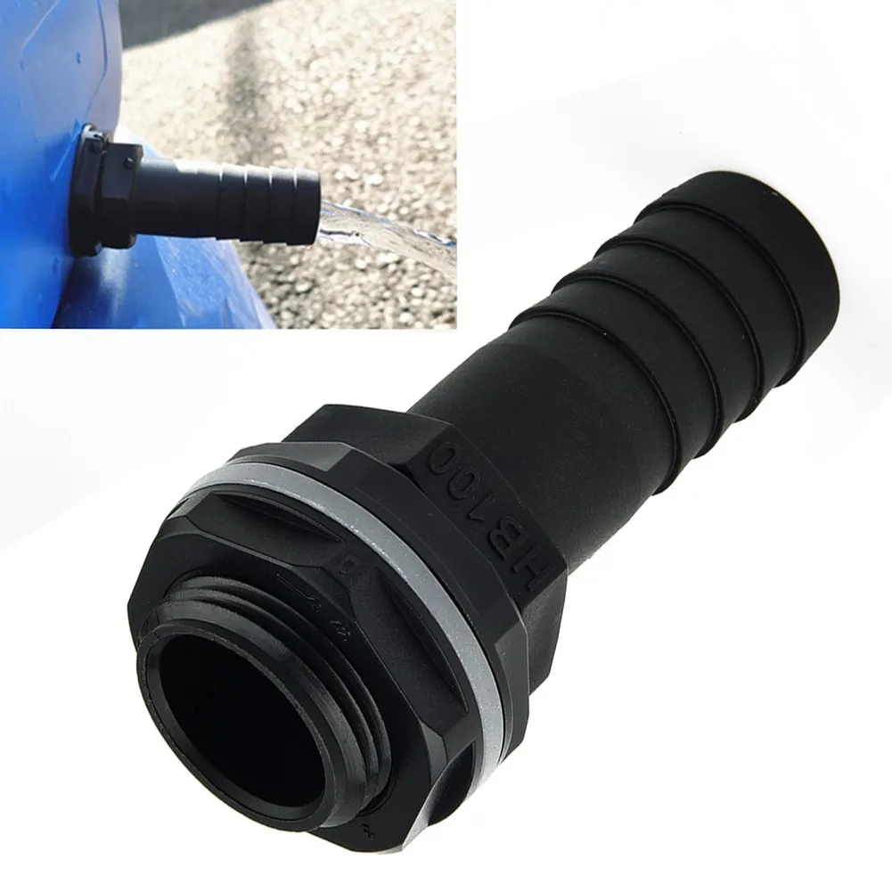 3/4'' BSPM Thread IBC Tank/water Tank Outlet To 1" Barb Waterbutt Overflow Connector With Nut And Washer Quick Connector