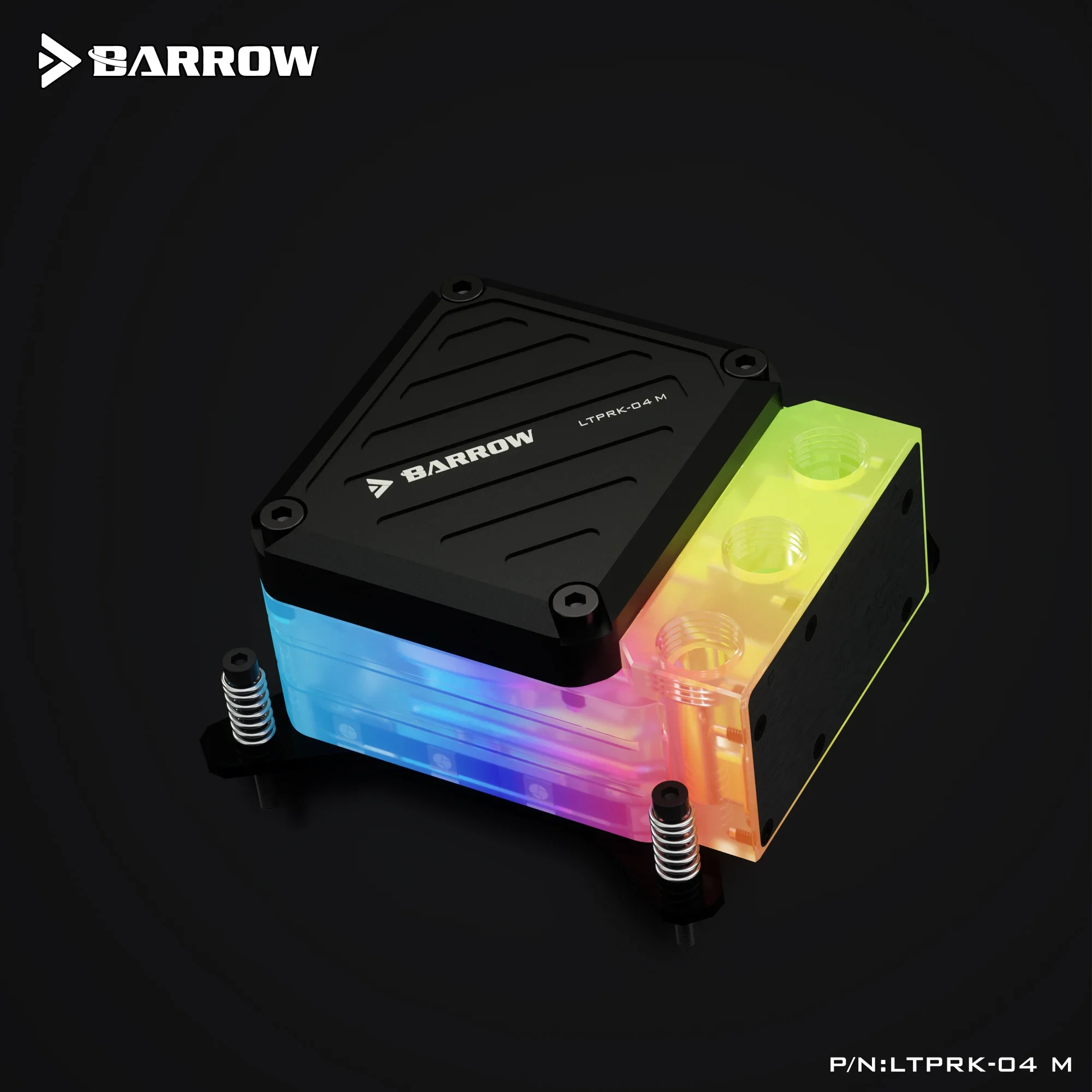 Фото Водяной насос Barrow LTPRK-04 M/POM 10W PWM + блок для процессора, совместимый с AMD AM3 AM5 / INTEL 1700 1200 115X X99 2011, водяное охлаждение ARGB. №5