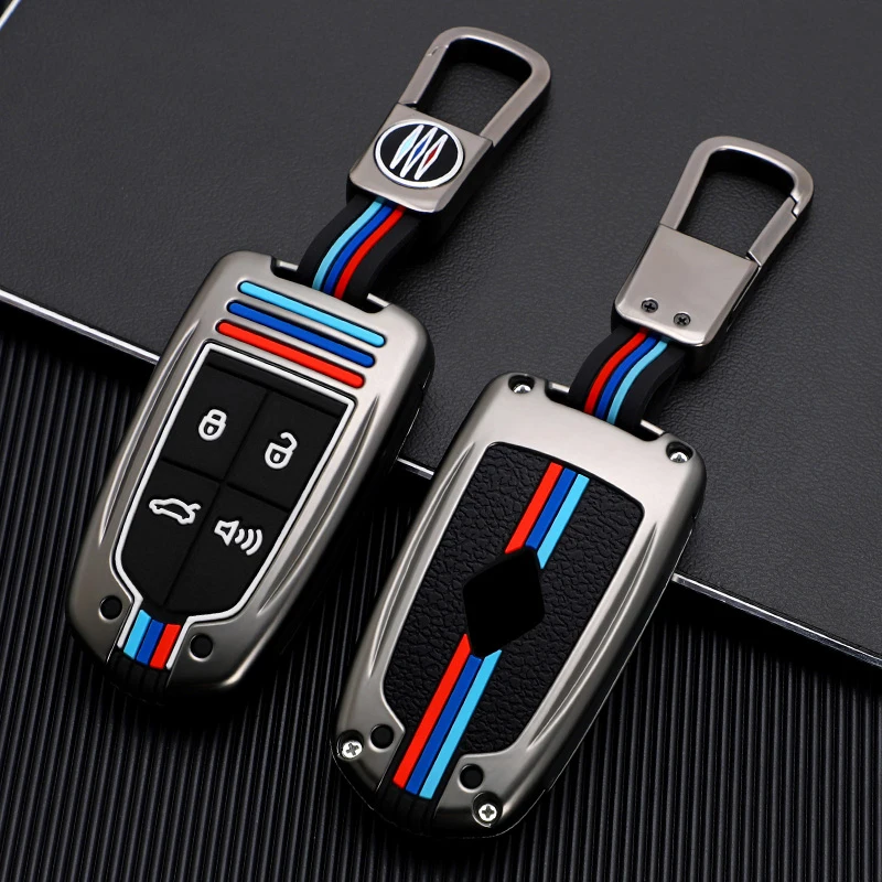 

Zinc Alloy Car Key Case For Borgward BX5 BX7 2017 2018 Remote Control Shell Cover Protector Bag Keychain Styling Accessories