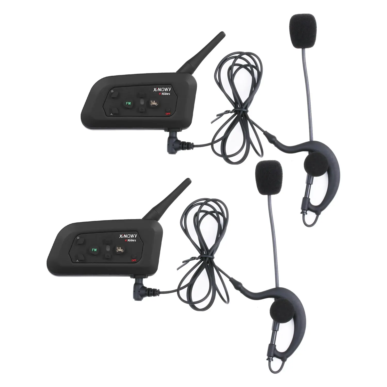 

XiNOWy V4C рефери гарнитура Bluetooth домофон полный дуплекс 1200 м Футбол крючок наушники BT домофон с FM-радио