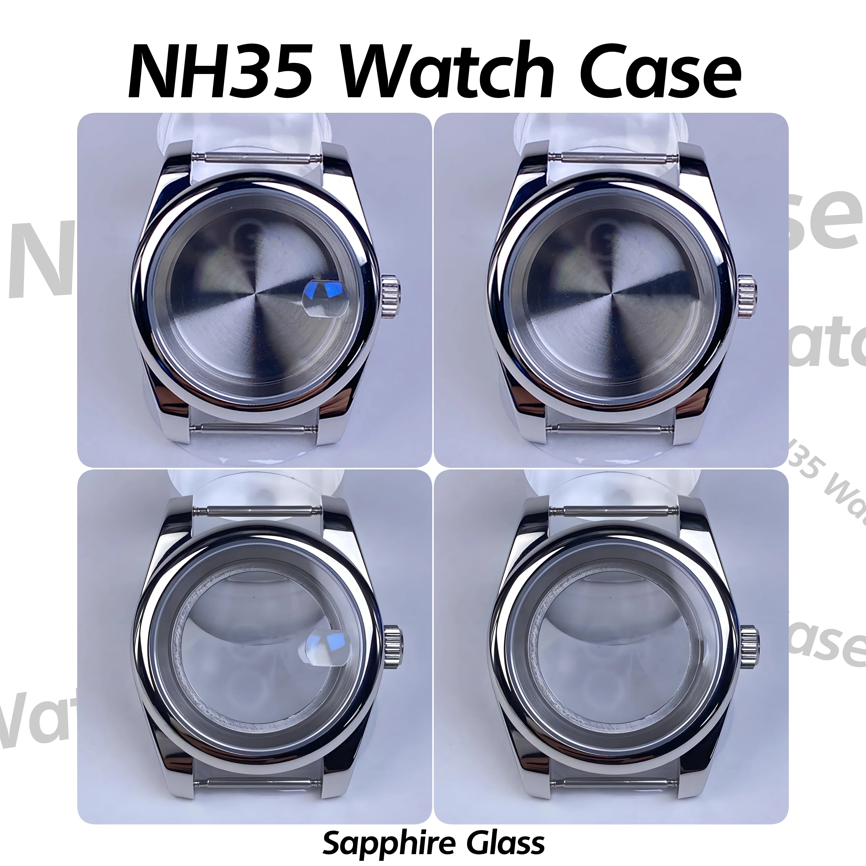 Корпус часов NH35 36 мм/39 мм высококачественный корпус из нержавеющей стали с