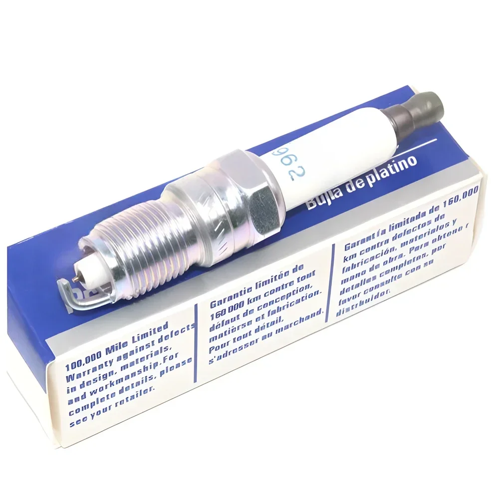 

4 шт. платиновые свечи зажигания, модель 41–962 (номер детали 19299585 ), Подходит для автомобилей GMC Sierra, Chevy Silverado и PONTIAC.