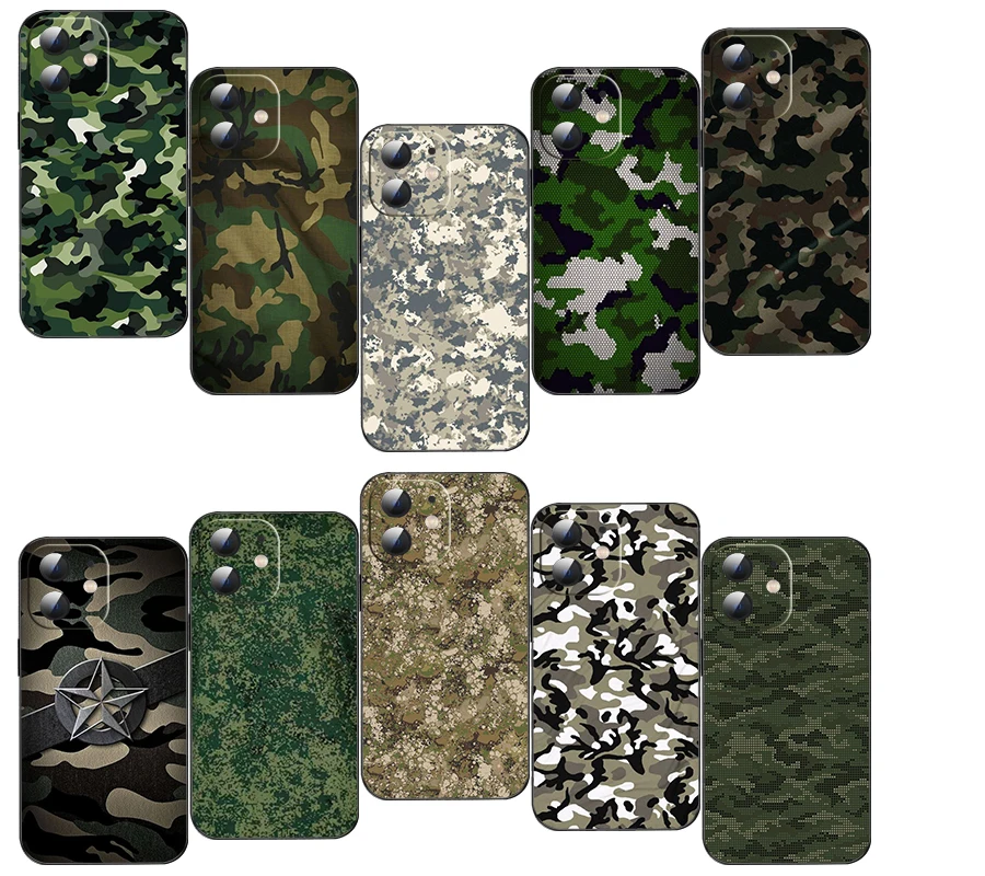 H4 Camo Military Army Camouflage Special Forces Soft Silicone Case for iPhone X XS XR Pro Max 8 7 6 6s Plus SE