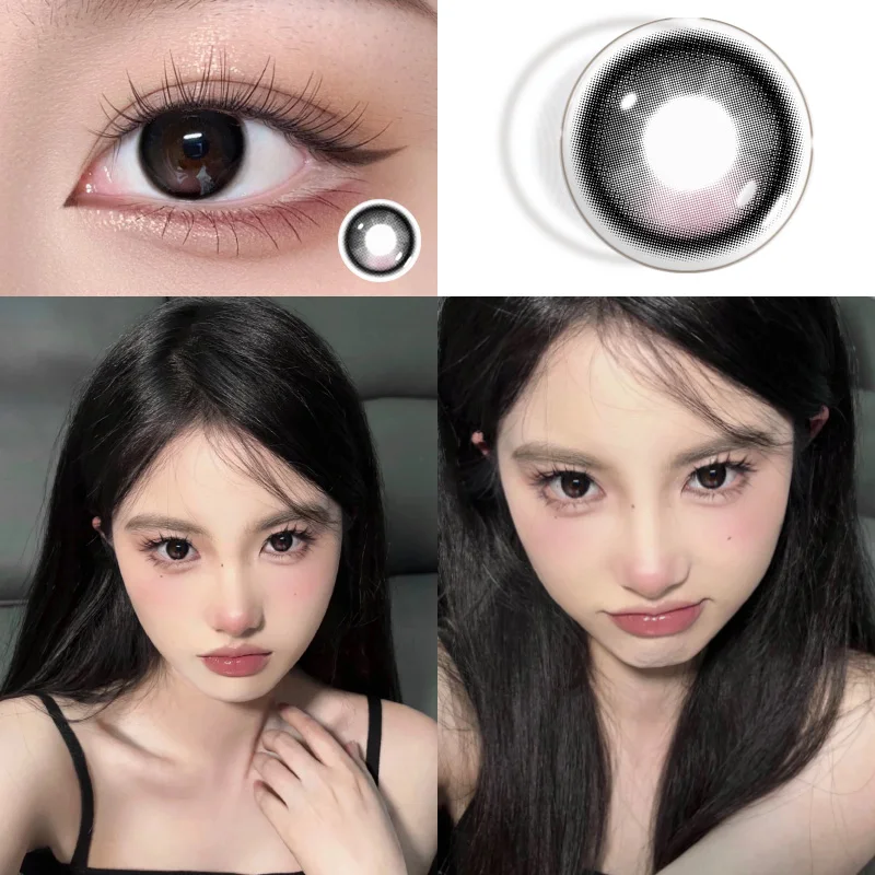 

MILL CREEK 2PCS Colored Contact Lenses with Myopia Blue Pupils for Eyes Natural High Quality Contacts Lense Yearly Free Shipping