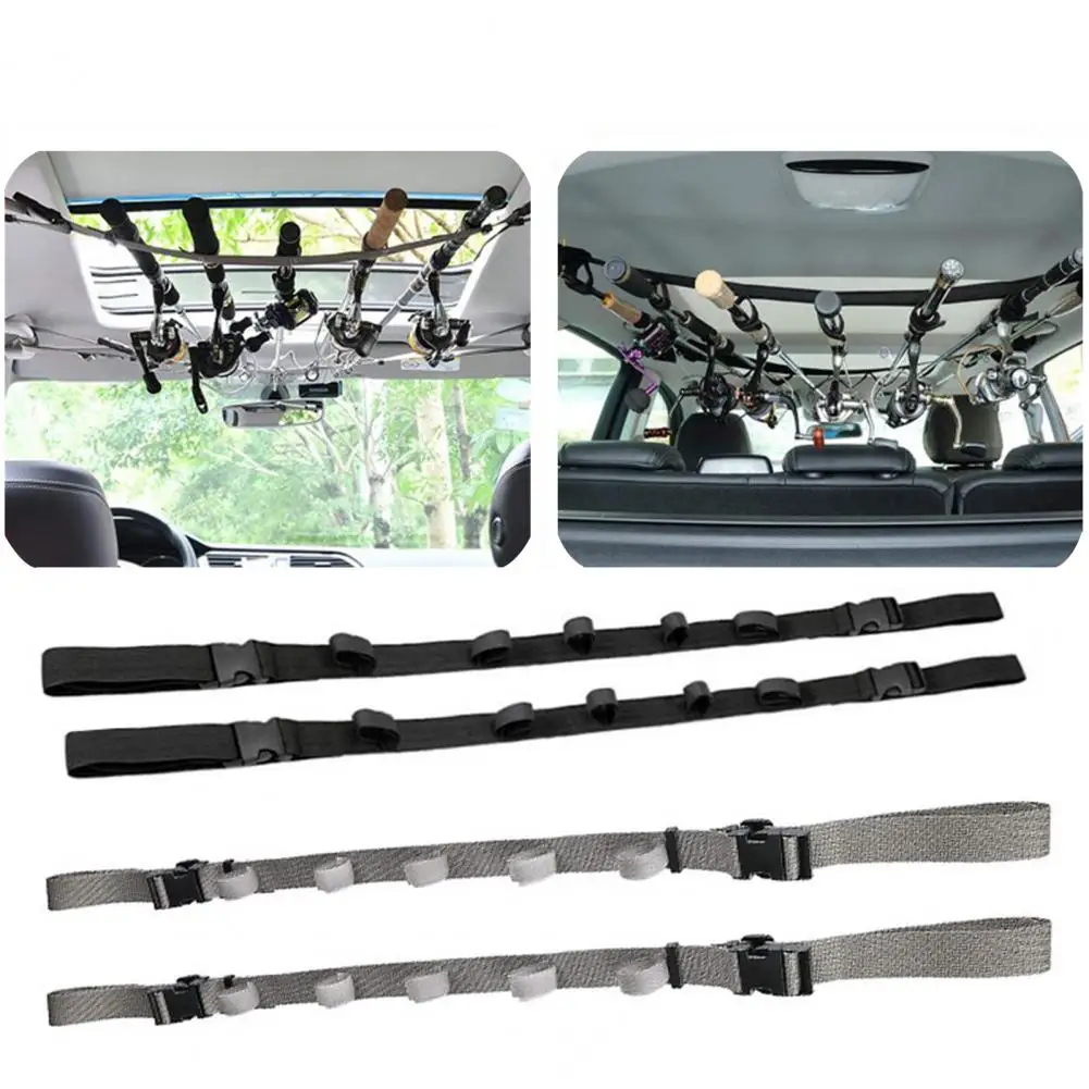 

Durable Strong Adhesion Heavy Duty Easy Install Fishing Car Rod Carrier Car Fishing Rod Rack Car Fishing Rod Holder 2Pcs