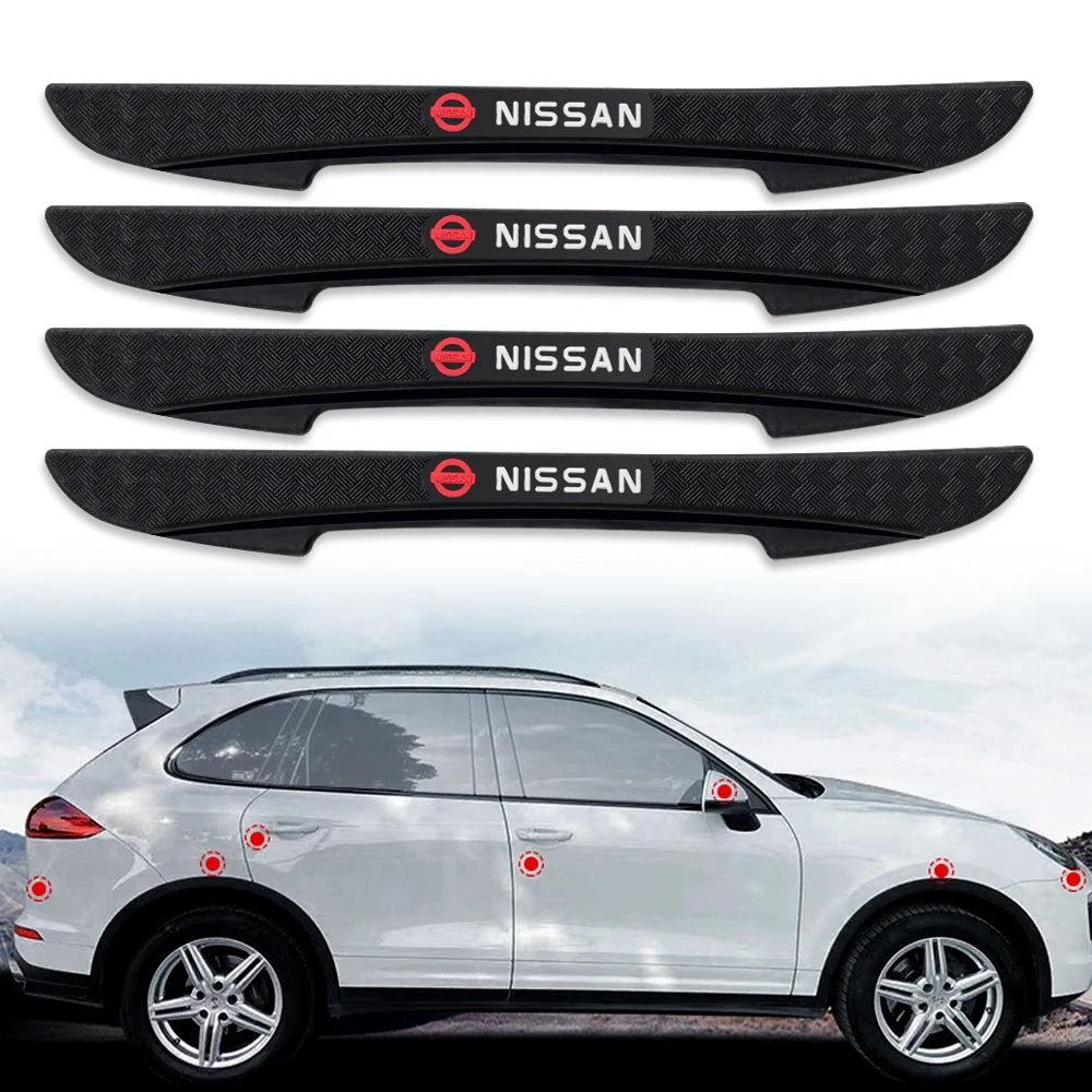 

4Pcs Car Door Anti-collision Bumper Strips Protector Sticker Accessories For Nissan Qashqai J10 Versa Juke Patrol Livina X-trail