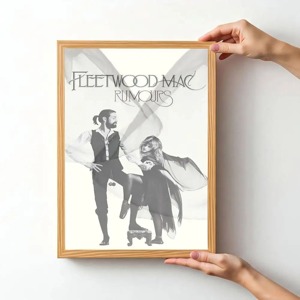 Фото F-Fleetwood Rock Band Mac винтажные постеры липкие белые бумажные принты плакаты художественные плакаты наклейки на стену №5