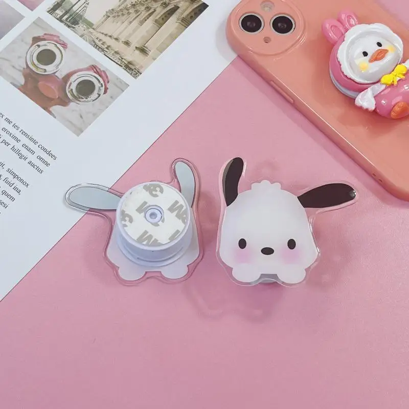 

Pachacco Sanrio Snoopy Kawaii Mobile Phone Case Stand Lazy Desktop Retractable Cartoon Cinnamoroll Creative Folding Stand