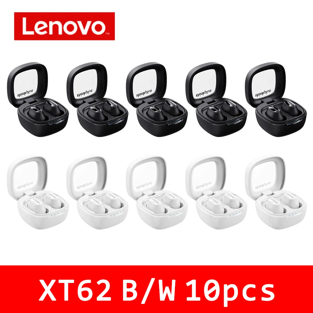 

5/10 шт., беспроводные наушники Lenovo Thinkplus XT62 с микрофоном