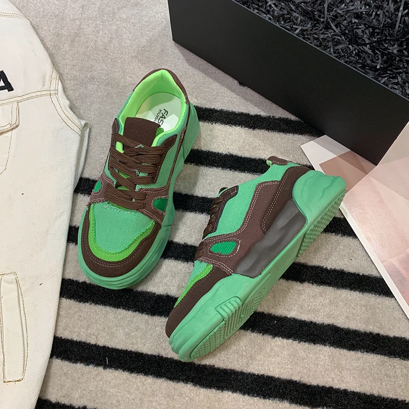 

Retro Comfortable Non-slip Denim Shoes 2022 Autumn Hot Selling Women's Casual Shoes Thick Bottom Breathable Outsole Female Shoes