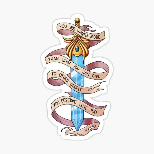 5 шт. детские наклейки Ты заслуживаешь любви