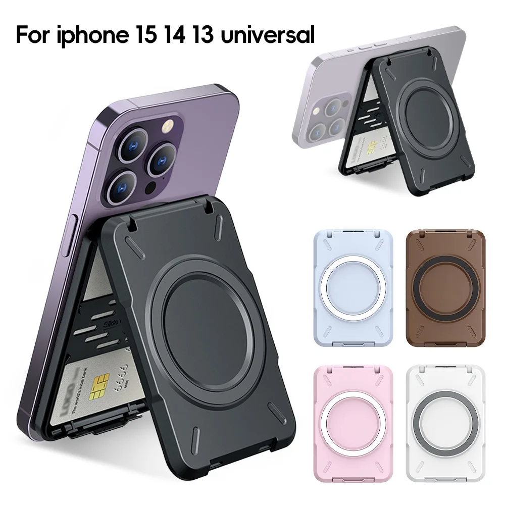

For Magsafe Magnetic Card Holder Wallet For iPhone iPhone 14 15 Pro/ Pro Max/ 13 Pro Max/ 13 Pro 12 with RFID Blocking Function