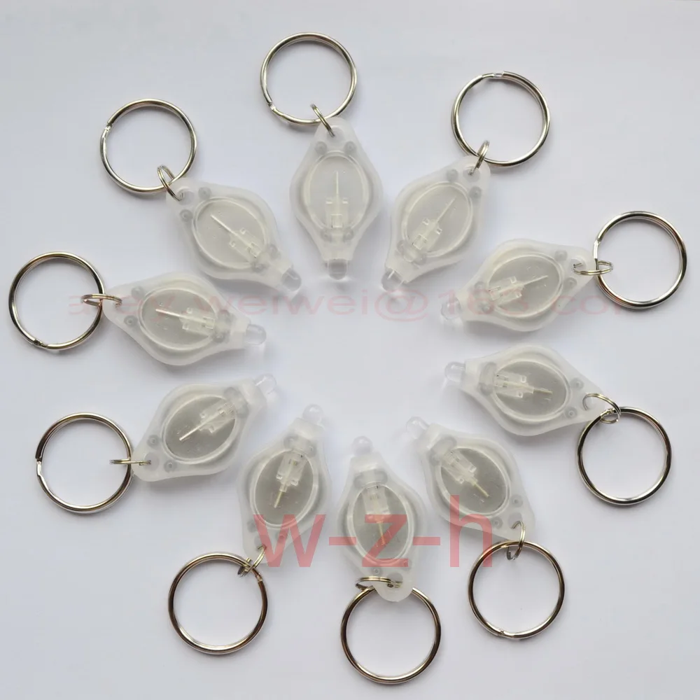 200 шт. высококачественные светодиодные мини-брелки для ключей
