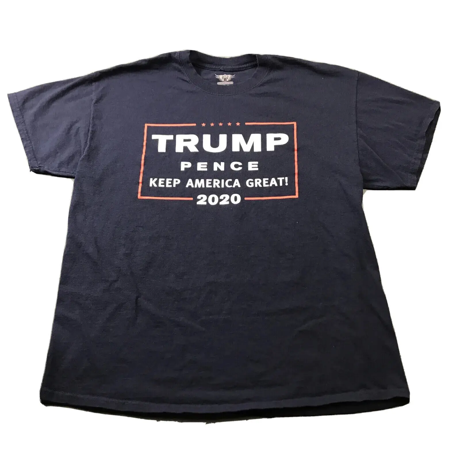 Мужская синяя футболка Trump Pence 2020 размер XL политическая Make America Great Again