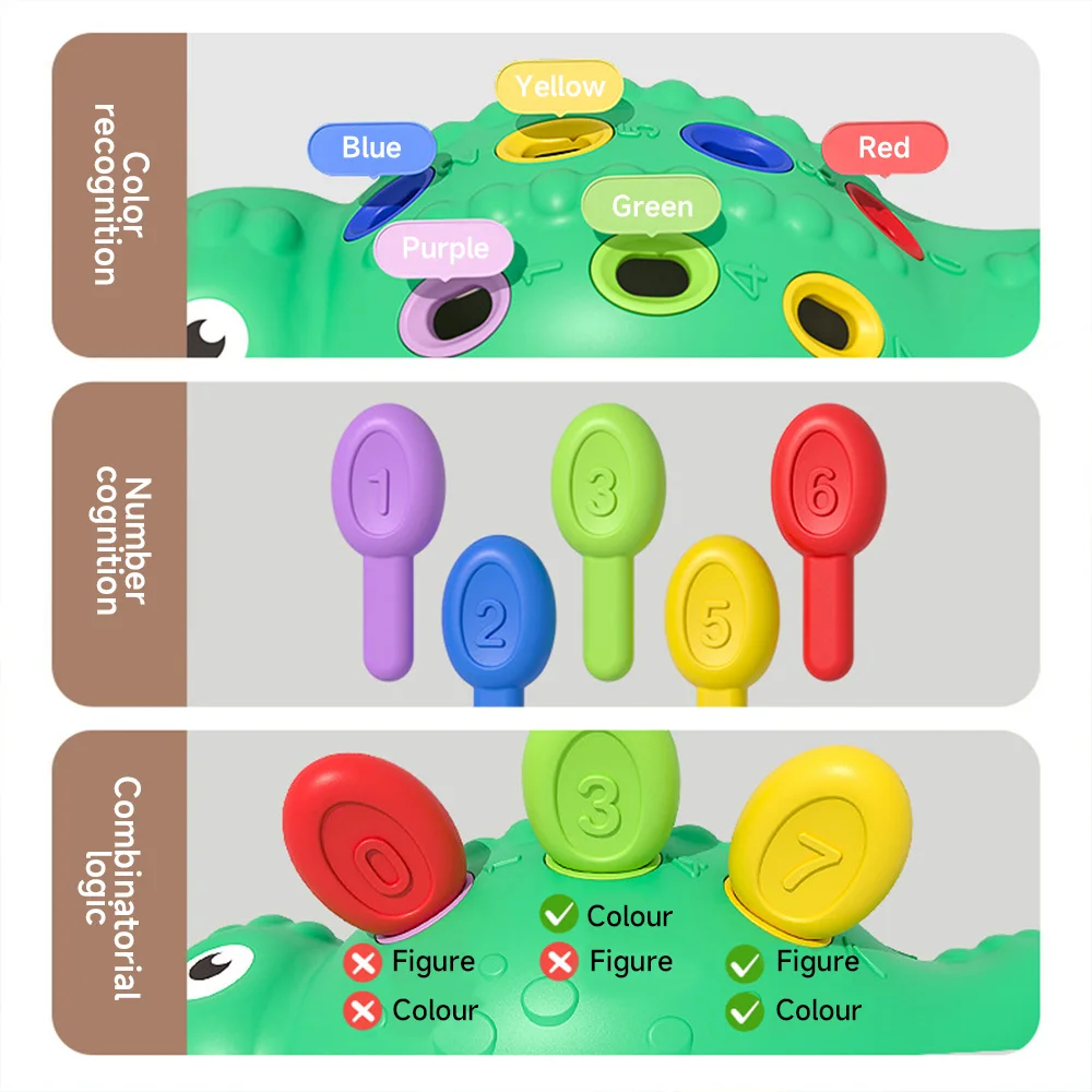 Динозавр Монтессори игрушки для малышей детей координация рук и глаз развитие