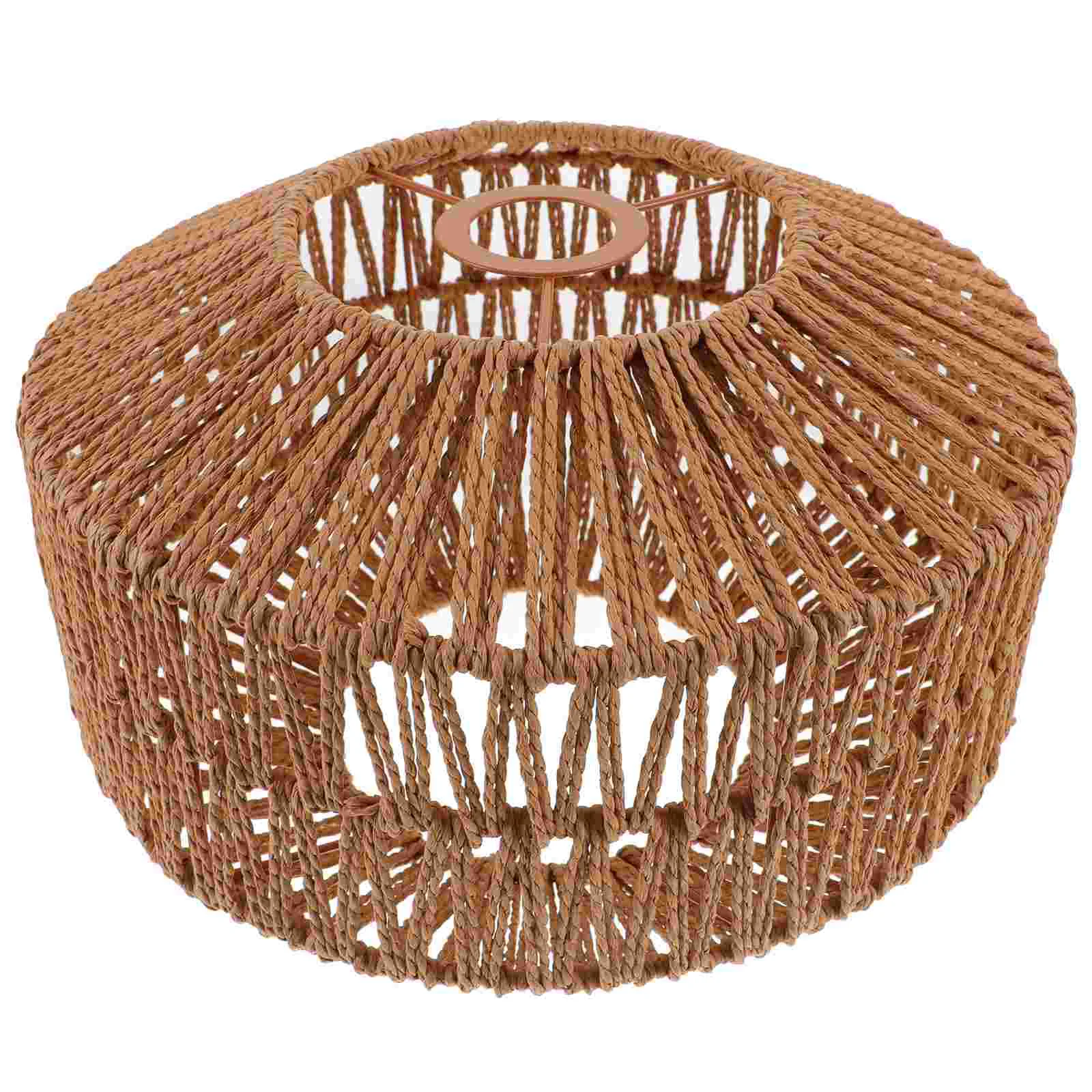 

Decorative Pendant Light Cover Paper String Weaving Ceiling Light Shade