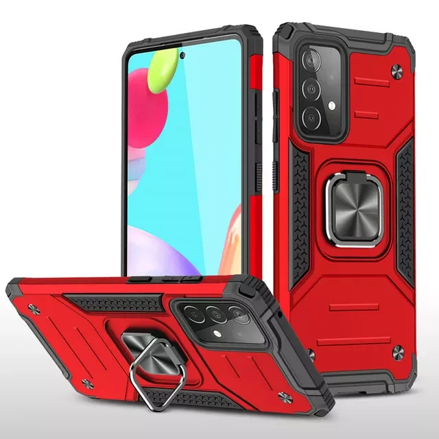 

A53 13 73 A23 4G Shockproof Case Bumper for Samsung Galaxy A52 Case Ring Panel A33 A12 A22S A 52 S A03 72 32 A52S 5G Phone Cover