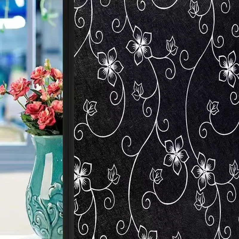 pure black self adhesive vinyl wallpaper kitchen cabinet storage desktop furniture bedroom decor waterproof film wall stickers free global shipping