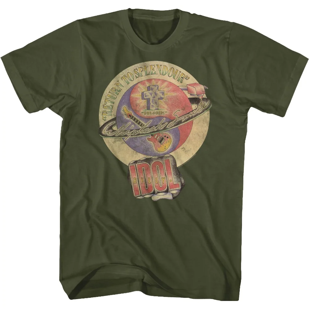 Футболка с изображением блестящего Билли идола