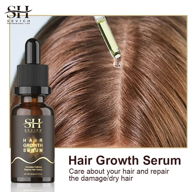 

Sevich 20ml Ginger Hair Growth Serum Essence Original Authentic 100% Anti Hair Loss Products Liquid Health Care Beauty Dense
