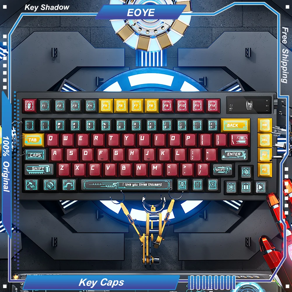 Key Shadow Iron Age 134s PBT оригинальный профиль боковая резьба термосублимационные