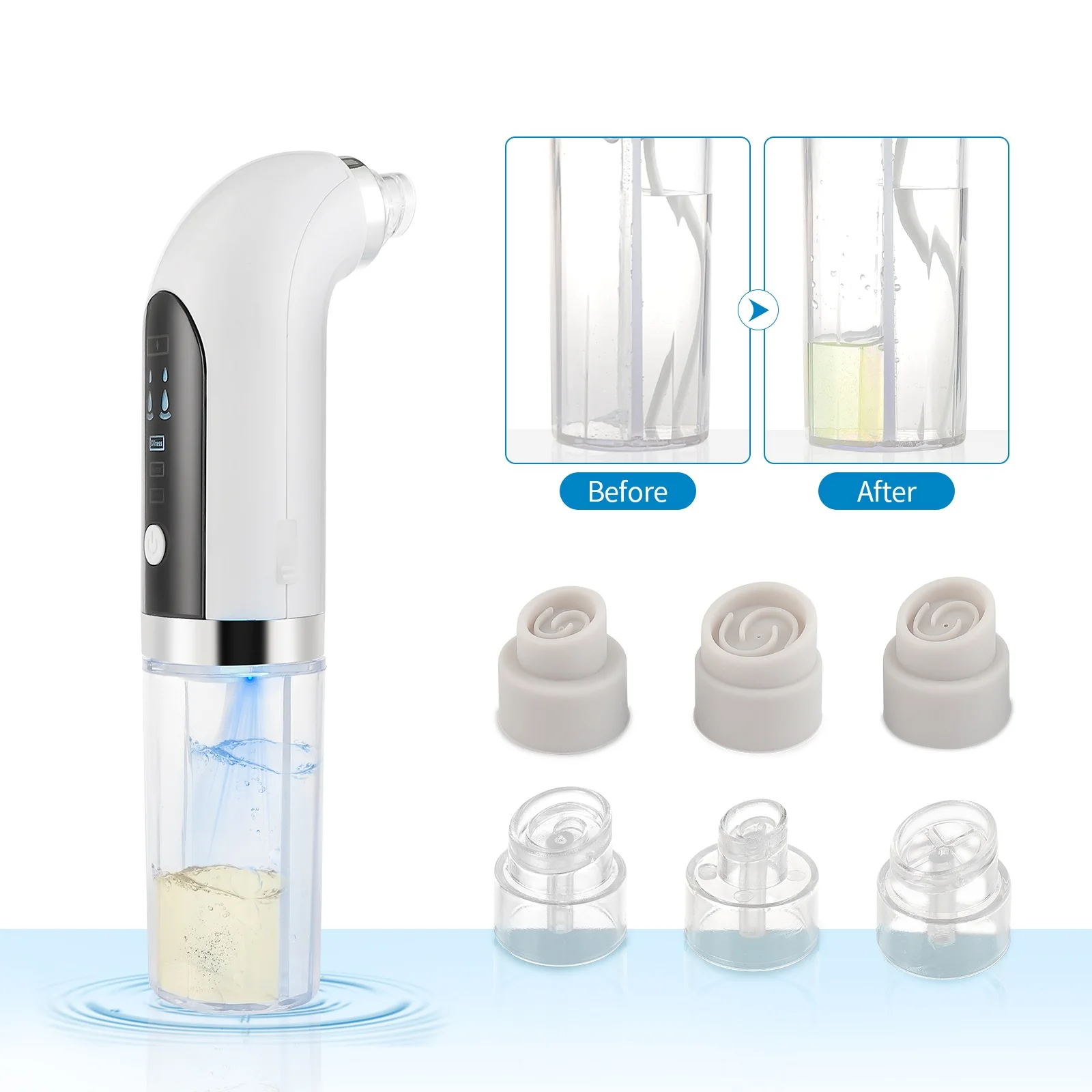 

Microbubble Blackhead Remover Pore Vacuum Cleaner Water Cycle Acne Pimple Black Dot Removal Electric Pore Cleaner Vacuum Suction