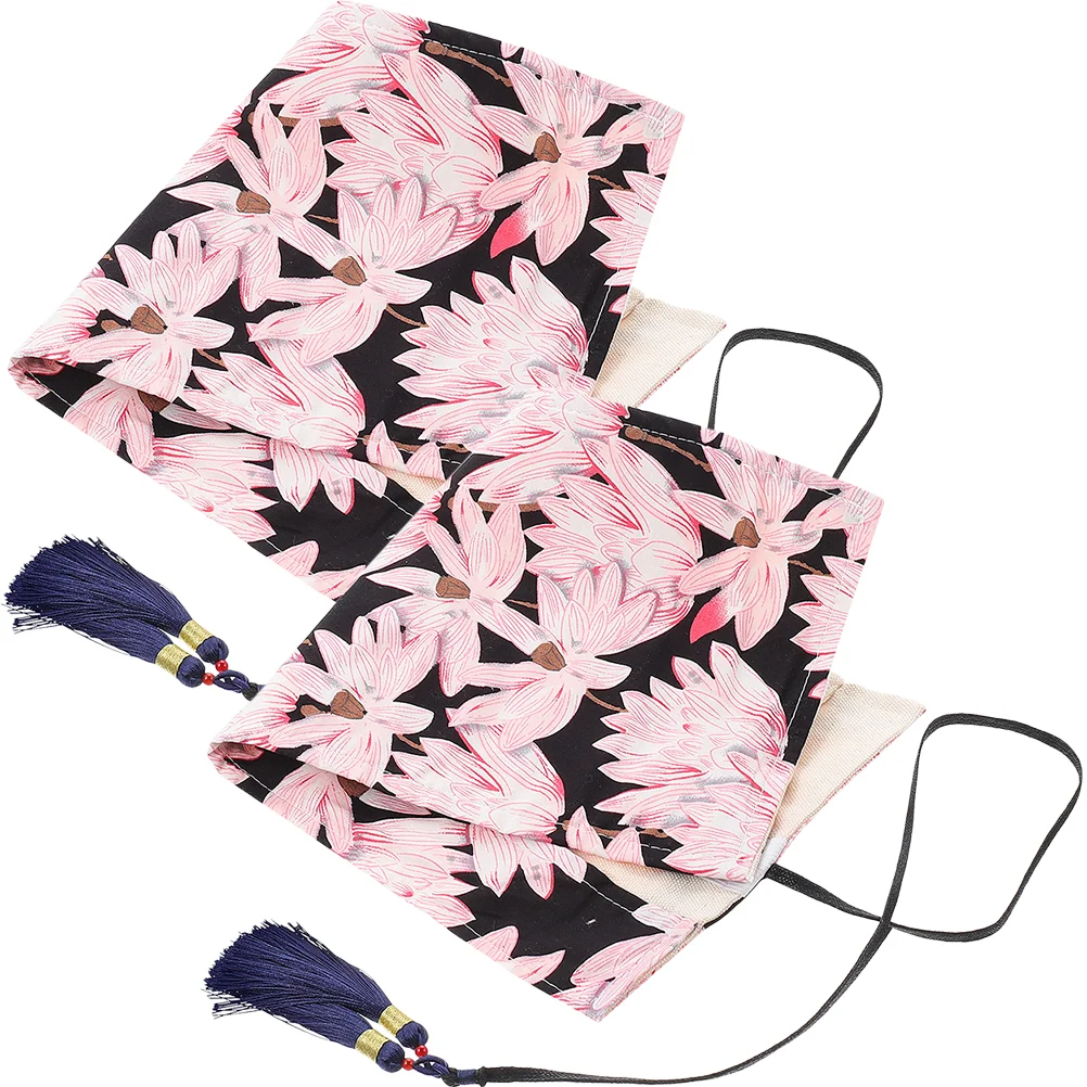 

2 Pcs Braiding Accessories Crochet Hook Holder Knitting Needle Bag Utensil Roll Travel Crochet Hook Roll Case