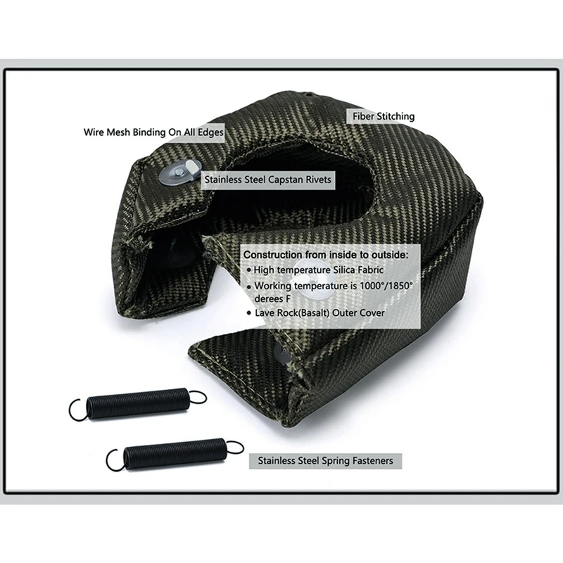 2X T3 гоночное турбо одеяло тепловой щит зарядное устройство крышка с