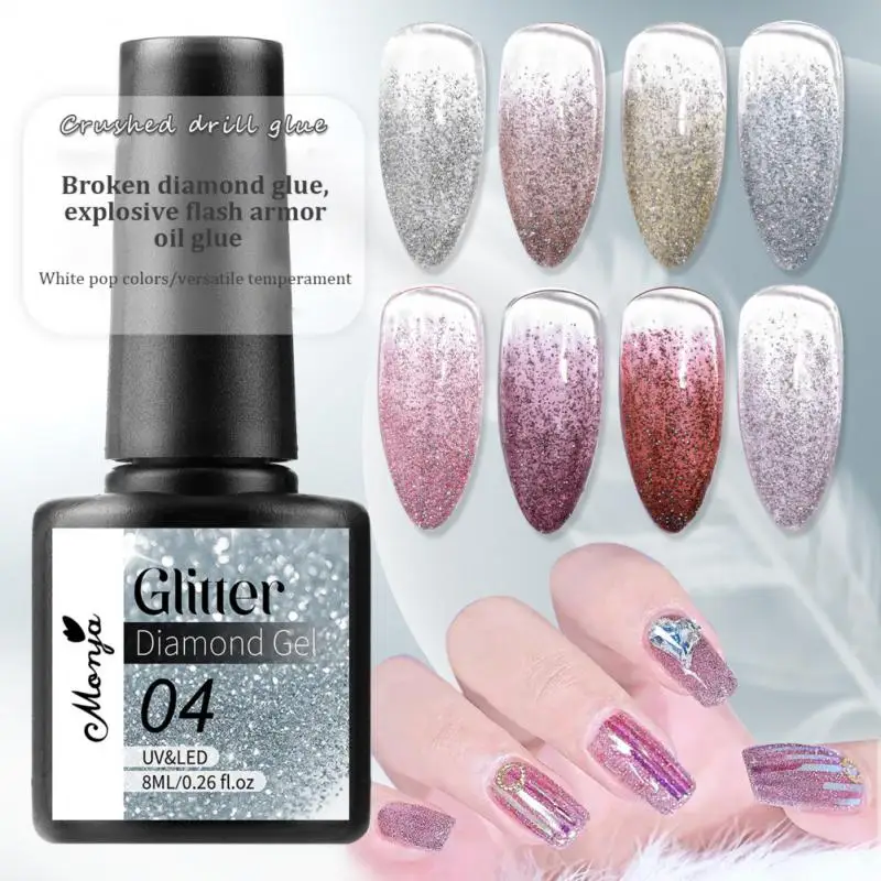 

1~10PCS 14g Varnishes Gel Nail Polish Semi Permanent Shiny Luminous For Manicure Art Design Decoration UV Nail Base Top Coat