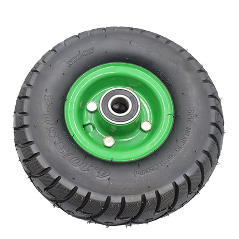 

10In 4,10/3,50-4 шины колеса, 6204-2RS подшипник резиновый надувной инструмент шины для телеги Ги, резиновые колеса ручной тележки