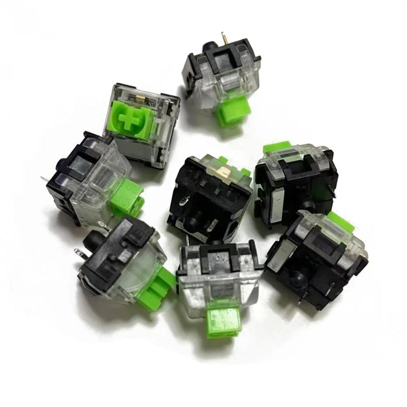 Фото Зеленые переключатели для механической игровой клавиатуры Blackwidow V3 Pro V3 Tenkeyless и другие с 3-контактным светодиодным переключателем, лучшая распродажа №5