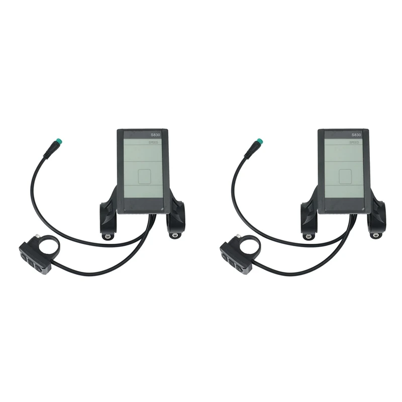 

2 шт., ЖК-дисплей S830 24 в 36 в 48 В для электровелосипеда