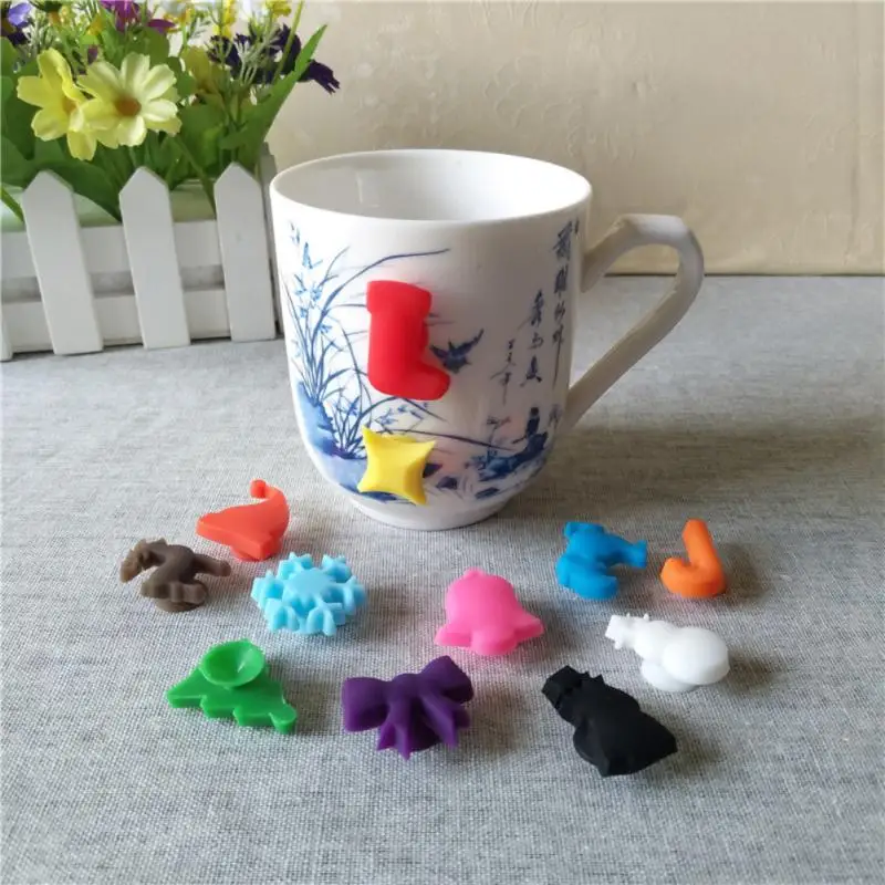 Подвески для бокалов маркеры напитков милые рождественские идентификаторы