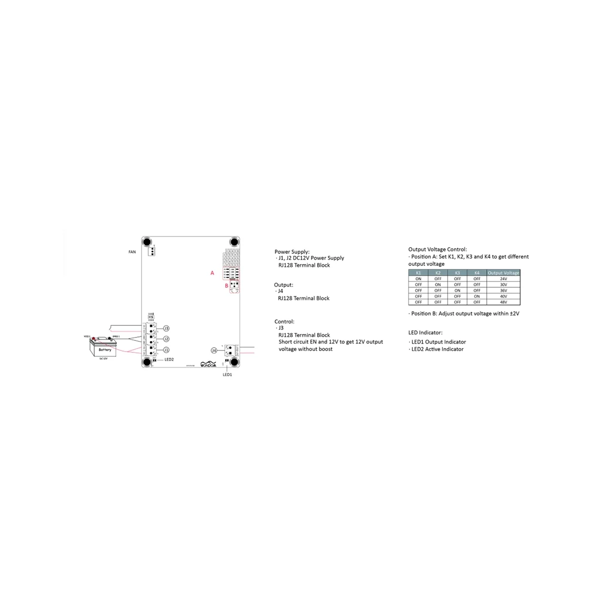 Усилитель-преобразователь 500 Вт для автомобильного усилителя звука 12-27 В