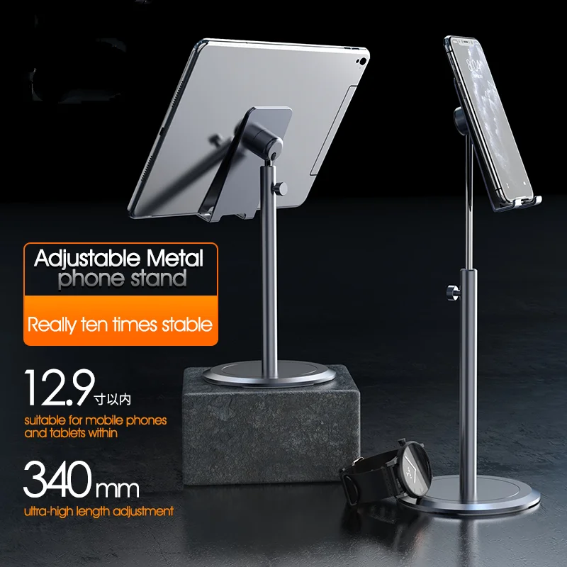 

Desktop Phone Holder Stand Aluminum Tablet Holder Universal Mobile Cell Phone Holder Support For iPhone 8 13 iPad Xiaomi Samsung