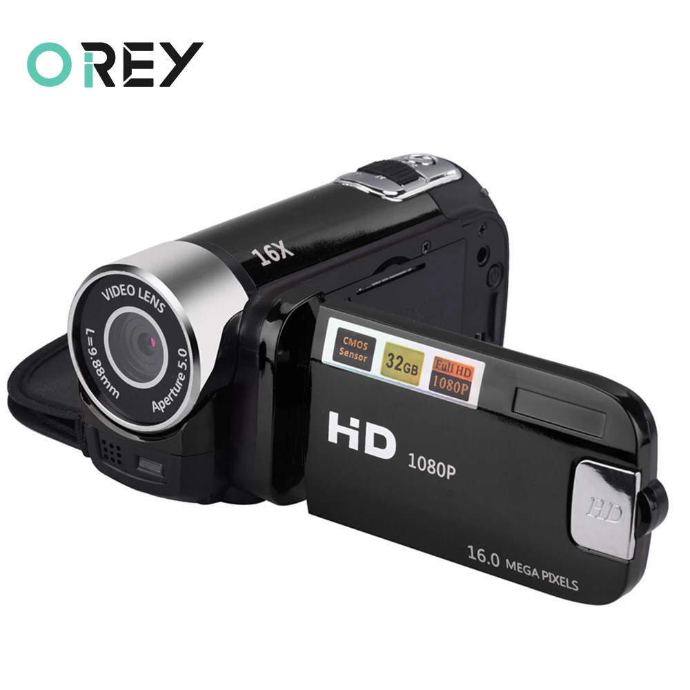 

16MP Digital Camcorder 720P Full HD DV Camcorder Digital Video Camera Degree Rotation Screen 16X Night Shoot Zoom For Youtube