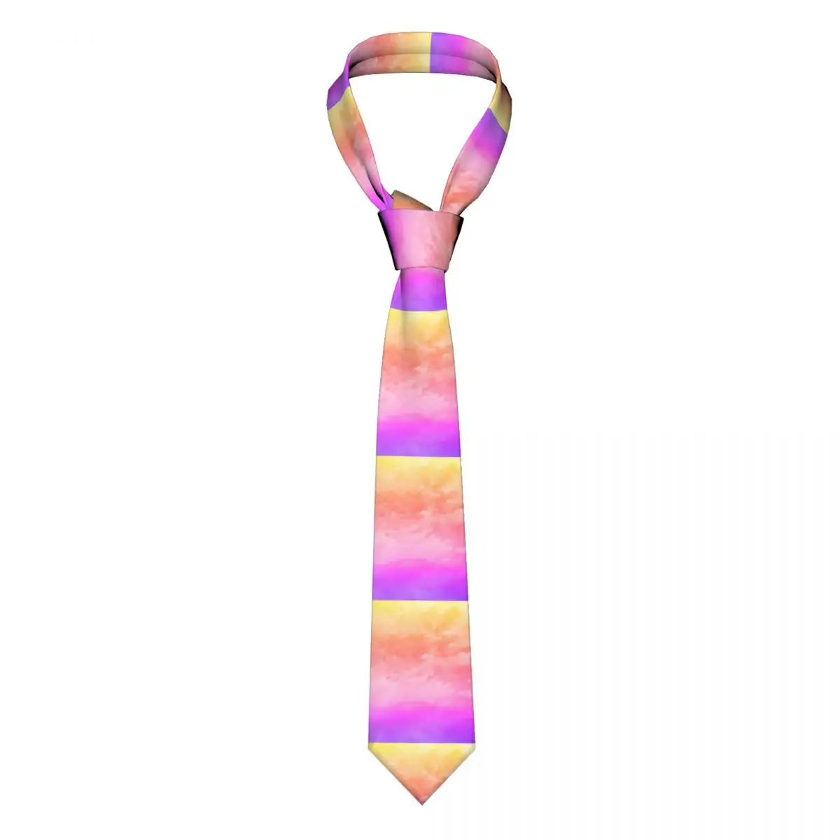 

Галстук с дизайном заката облака офисные галстуки из полиэстера и шелка мужские аксессуары модный галстук для рубашки