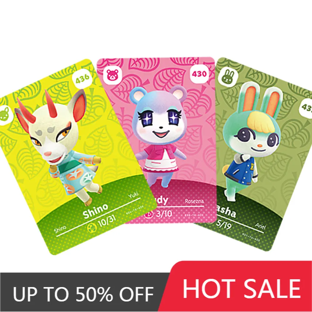 

Популярная игра Amiibo с животными, пересечение серии 5 401-440, карта памяти, набор животных, совместимый с серии NS WIIU 1, первая версия