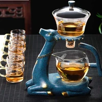 high borosilicate glass teapot turkish drip pot infuser tea coffee pot heat resistant glass teapot with base puer kettle