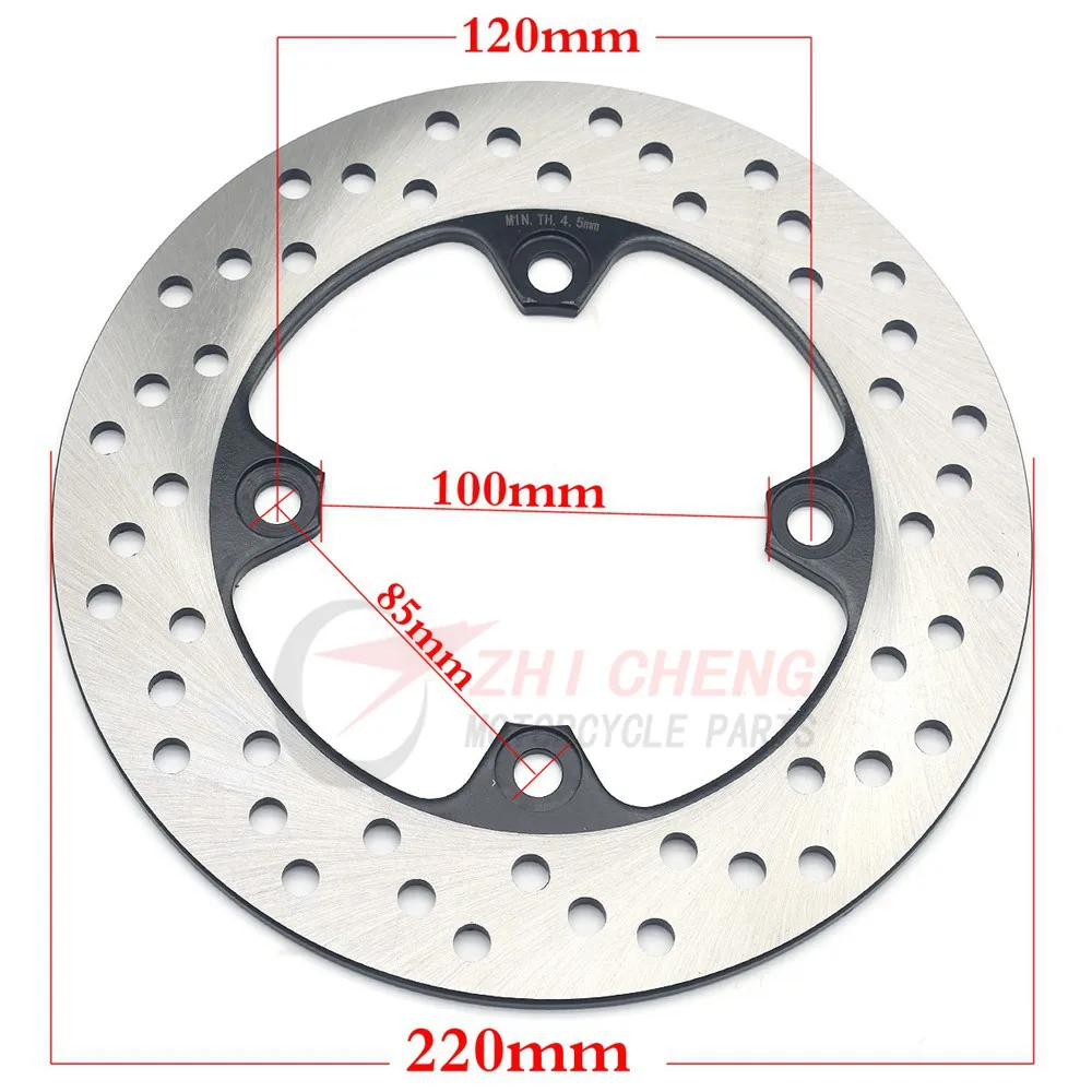 220 мм задний тормозной дисковый ротор для Kawasaki Ninja ZX-6R ZX6R ZX636 ZX-9R ZX10 Versys KLE 650 ZX-10R ER6N