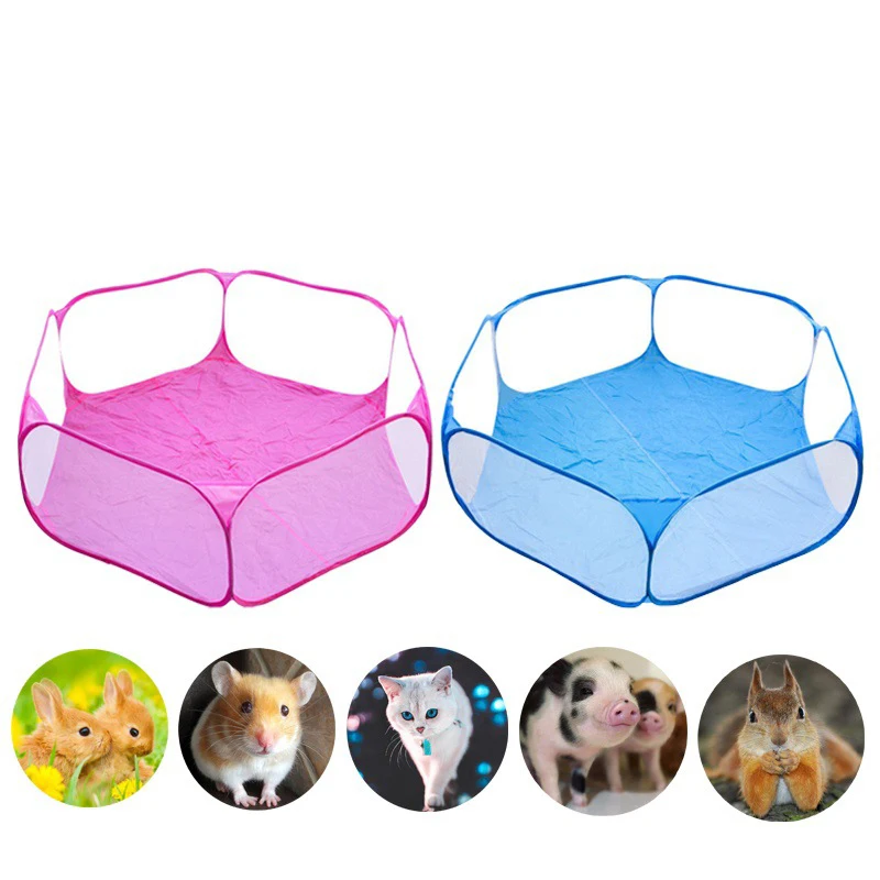 Портативный забор для домашних животных складной дышащий манеж котят