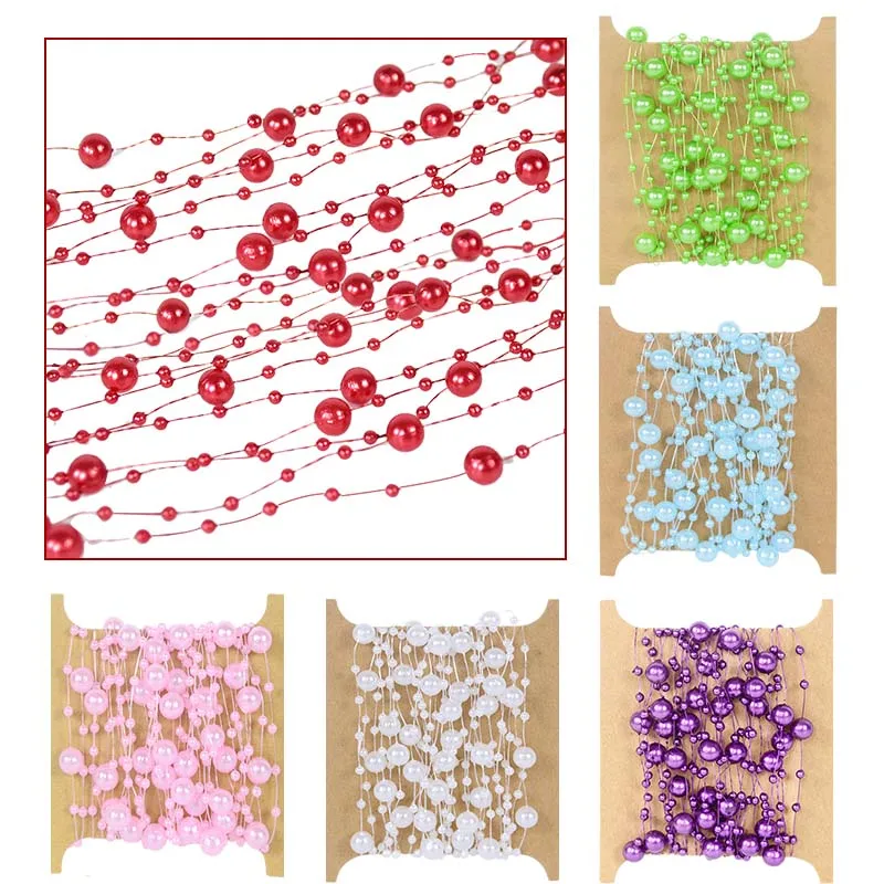 

Рыболовная леска 5 ярдов 3-8 мм, искусственный жемчуг, цветок, бусины, цепочка, «сделай сам», ювелирные изделия, свадебный головной убор, аксес...