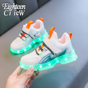 Size 26-37 Children Glowing Shoes Kids Luminous Sport Running Shoes Boys Fashion Light Up Sneakers G in USA (United States)
