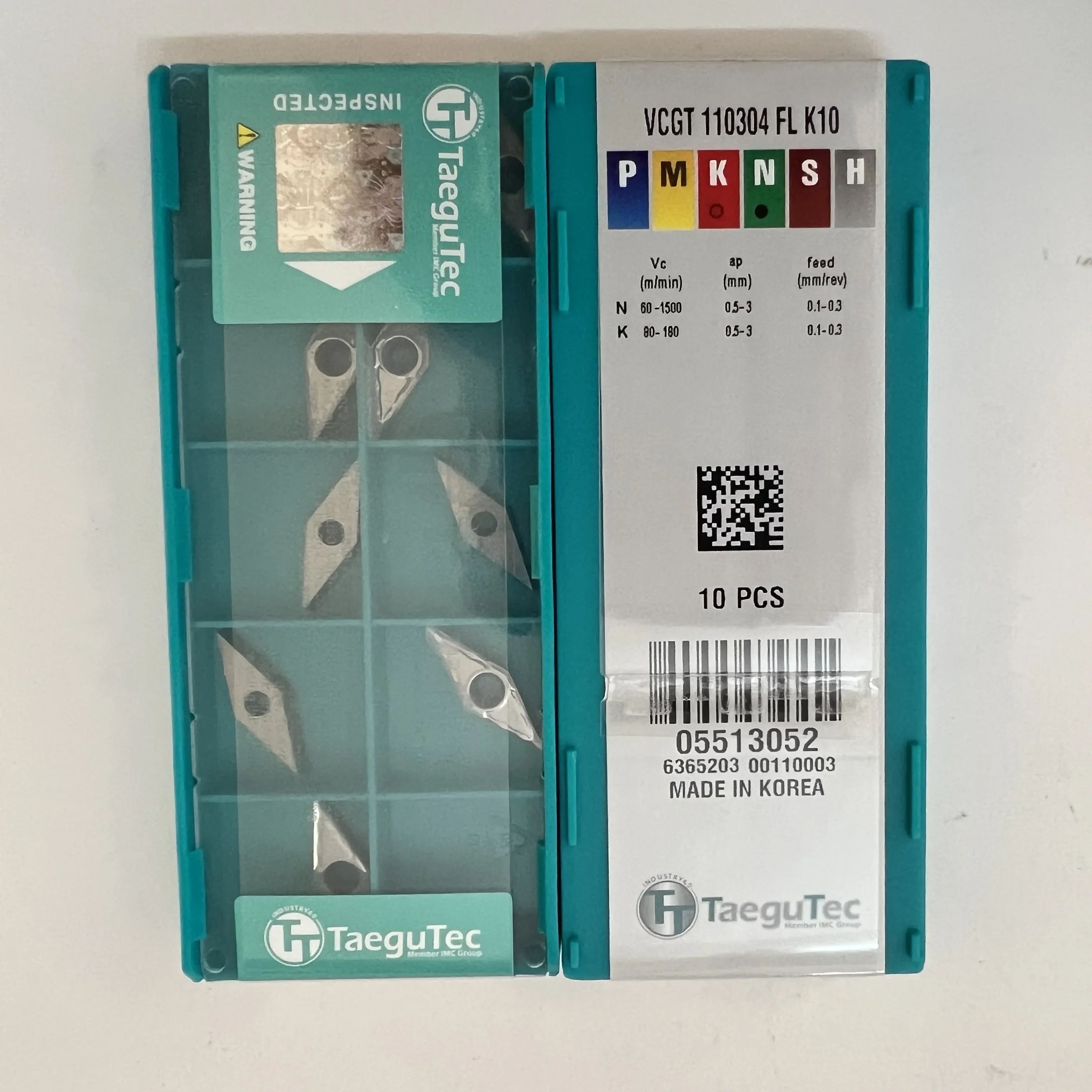 Лезвие с ЧПУ VCGT110302FL K10/VCGT110304FL K10