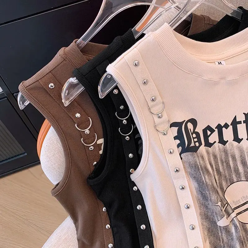 Уникальный милый крутой однотонный стройнящий пикантный жилет без рукавов с