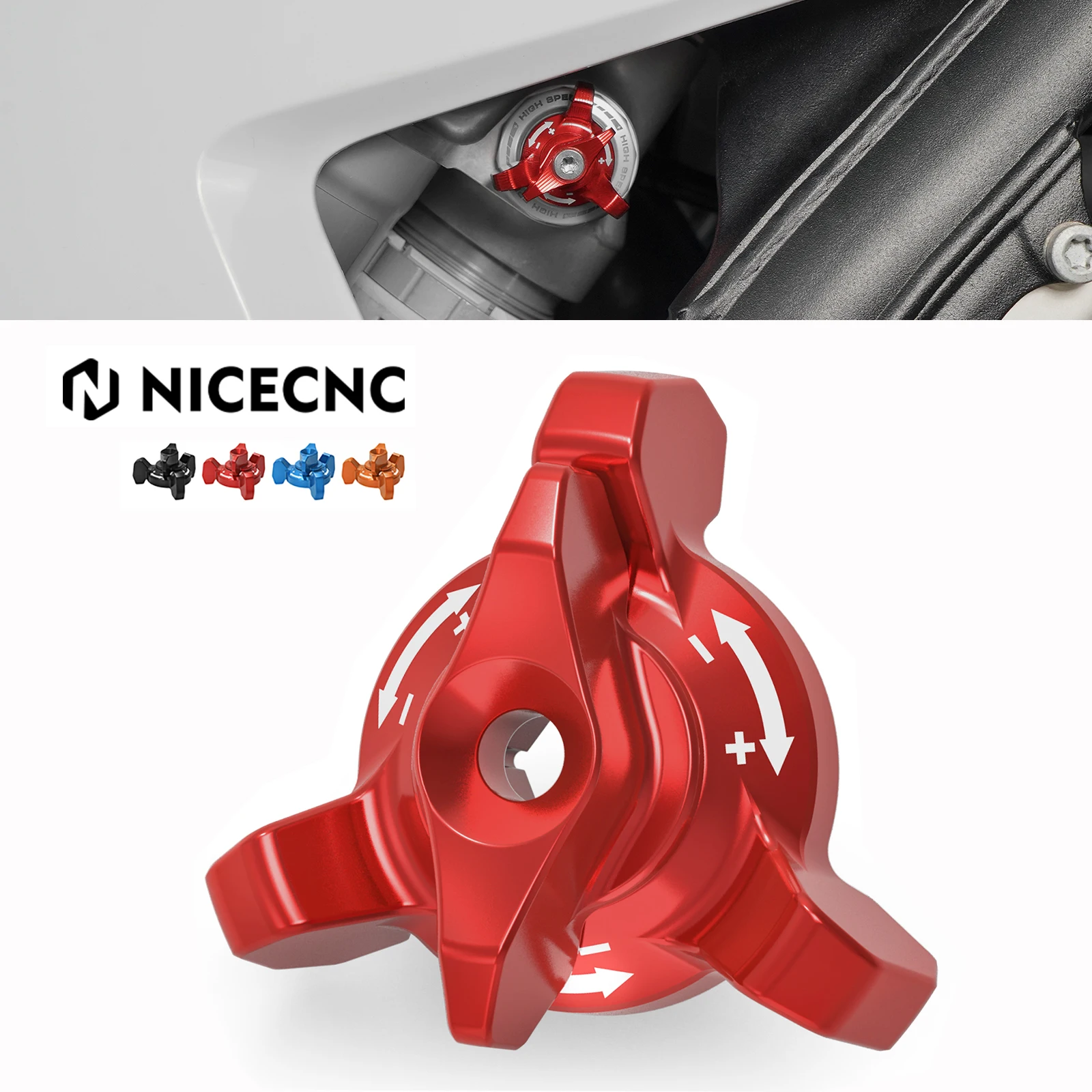 Для GasGas EC 300 2024 NiceCNC Задний амортизатор регулятор MC EX 125 250 250F 350F 450F ES350 ES500 EW500F ECF MCF