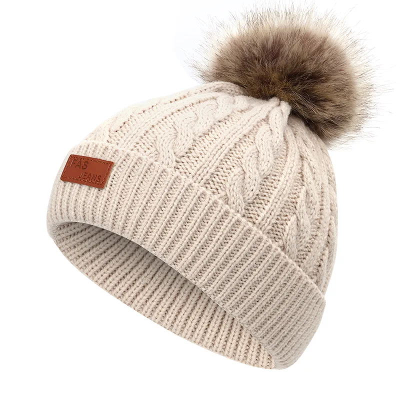 

Baby Boy Hat Cute Pompom Baby Cap Beanie Autumn Winter Warm Knitted Children Girls Hats Solid Hairball Elastic Kids Caps Bonnet