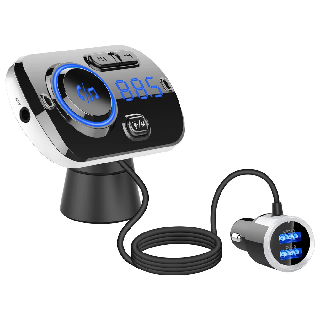 

Universal Car MP3 Player Vehicle Bluetooth-compatible 87.5-99.9MHz Transmitter Handsfree Call Music Streaming Device